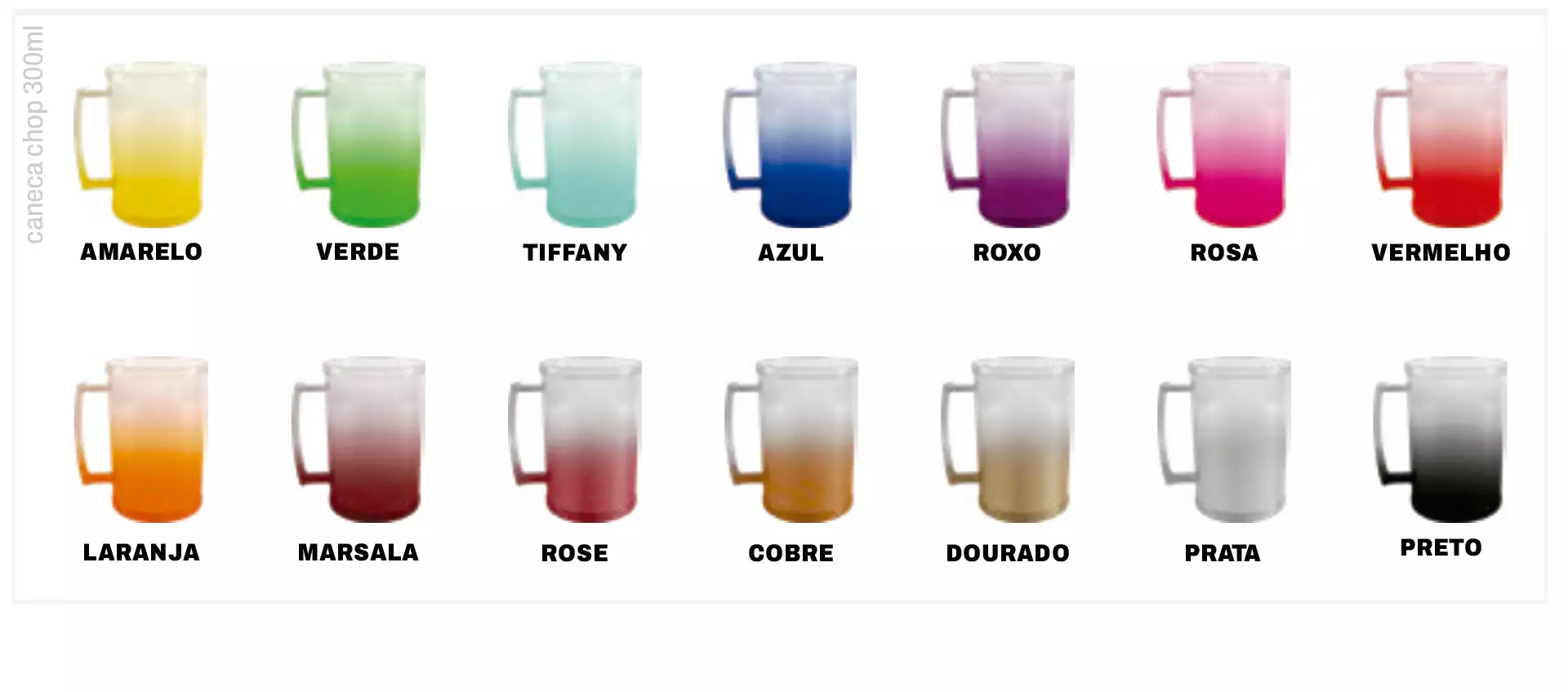 CANECA CHOPP 300ML DEGRADÊ 2 Drink UP